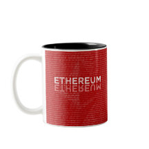 全文が付いているEthereumの二進赤いマグ