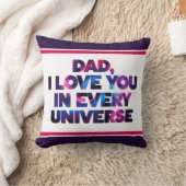 全文字デザイン宇宙であなたを愛する素敵なパパ クッション (ブランケット)