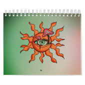 全日照式のキノコの光線 カレンダー (カバー)