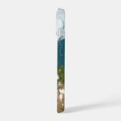 全景の地球とアメリカ iPhone 15ケース (左側面)
