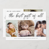 全最高の休生誕生発表の贈り物 シーズンカード (正面/裏面)