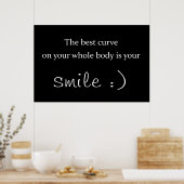 全最高の体の曲線は体のスマイル ポスター (キッチン)