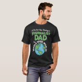 全最高の国のジャーナリストパパ Tシャツ (正面フル)