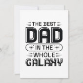 全最高の銀河系のパパ サンキューカード (正面)