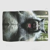 全村ゴル食べフタオルを歩く人狼 ゴルフタオル (横)