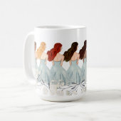 全来色の友情 |-数々のカラー髪 コーヒーマグカップ (正面左)