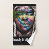 全来色の美しい バスタオルセット (ハンドタオル)