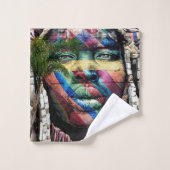 全来色の美しい バスタオルセット (ウォッシュタオル)