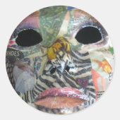 全来色マスクの魂 ラウンドシール (正面)