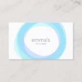 全淡い青の円 名刺 (正面)