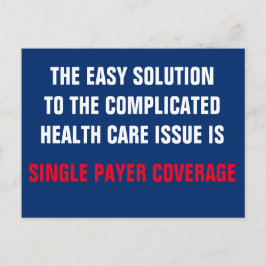 全独身の健康保険の支払者 ポストカード