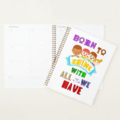 全生まれ体で輝くためには、2つのスペクトル自閉症がある プランナー手帳 (ディスプレー)