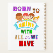 全生まれ体で輝くためには、2つのスペクトル自閉症がある プランナー手帳 (裏面)