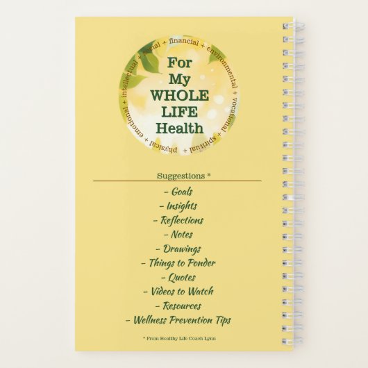 全生活成長バタフライ画像ジャーナル空白の ノートブック (裏面)