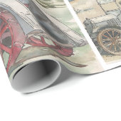 全用途ヴィンテージ車 ラッピングペーパー (ロールコーナー)