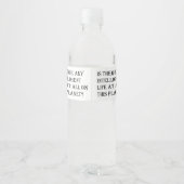 全知性があるく人生は? ペットボトルラベル (裏面)