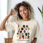 全祝種の心 Tシャツ<br><div class="desc">祝Minds of All Kind T-Shirt – ダイバ鮮やかシティの包括的な表認識の現。このデザインは、様々な暖かいトーンとトーンで様式化された人間のプロファイルのクール配列を備えパターン（の模様が）ある、それぞれ人々が世界を知覚す違うる方法を示す独自の特徴を持つ。プロファイルの配置は、個性の美しいと多様な視点の豊かさを示す粘着性と視覚的に顕著な組成を型枠する。キャンペーンや教育資料、あるいは包摂性と精神衛生認識度を重視する宇宙の声明として使用するのに最適なイメージです。このイメージは、私たちの集団の人間性に貢献する心を抱き込み祝、心を強く思い出す力を持っていまユニークす。</div>