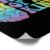 全祝種の心Adhd認識度ギフト ポスター (角)