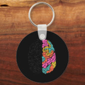 全祝種類の神経多様性自閉症の心 キーホルダー (正面)