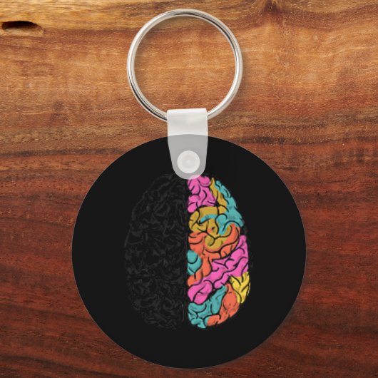 全祝種類の神経多様性自閉症の心 キーホルダー (正面)