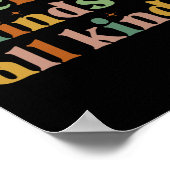 全祝種類の神経多様性自閉症の心 ポスター (角)