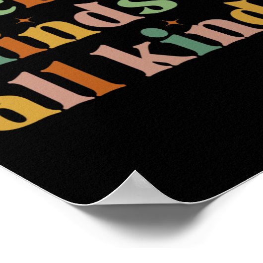 全祝種類の神経多様性自閉症の心 ポスター (角)