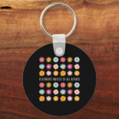 全祝種類の神経多様性Aを満たした キーホルダー (正面)