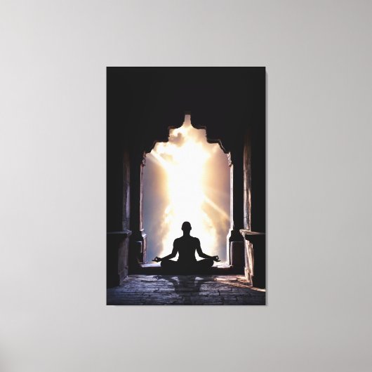 全禅瞑想用ヨガチャクラ キャンバスプリント (正面)