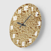 全穀物のパン ラージ壁時計 (傾斜)