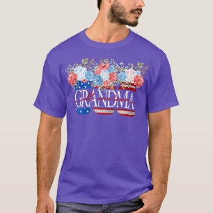 全米おばあちゃん愛国的なjarアメリカ国旗4 tシャツ