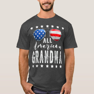 全米おばあちゃん7月サングラスファミリーの4th tシャツ