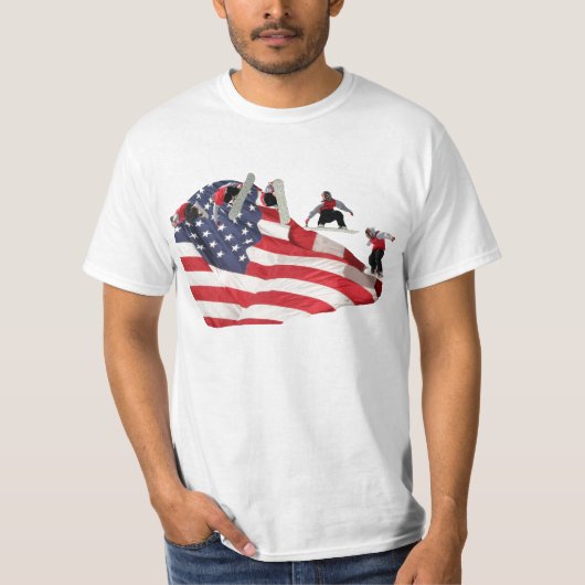 全米のスノーボーダーのTシャツ Tシャツ (正面)