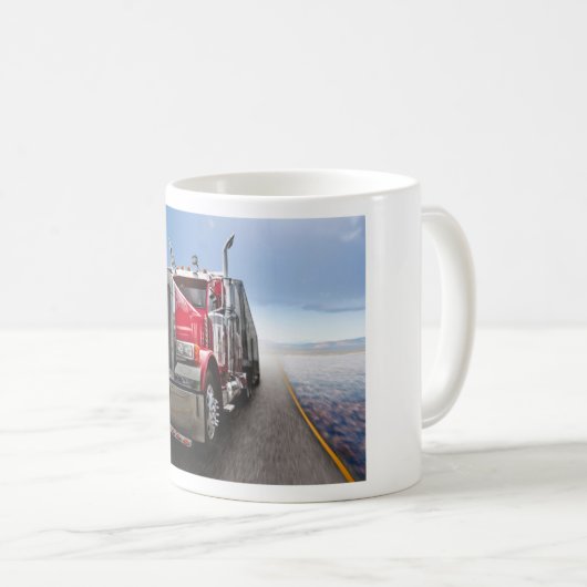 全米のトラック運転手 コーヒーマグカップ (正面右)