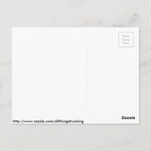 全米のトラック運転手 ポストカード (裏面)