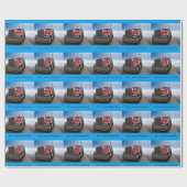 全米のトラック運転手 ラッピングペーパー (フラット)