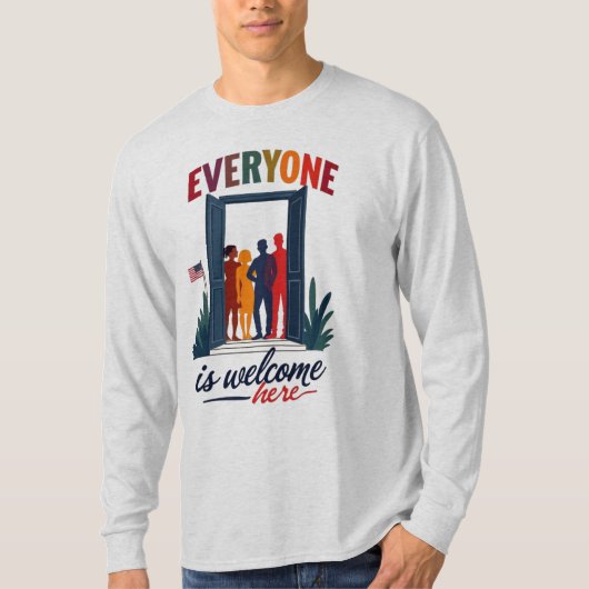 全米の包括性 – 誰もが歓迎 Tシャツ (正面)