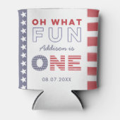 全米の夏の最初の誕生日パーティーのお願い 缶クーラー (正面)