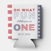 全米の夏の最初の誕生日パーティーのお願い 缶クーラー (裏面)