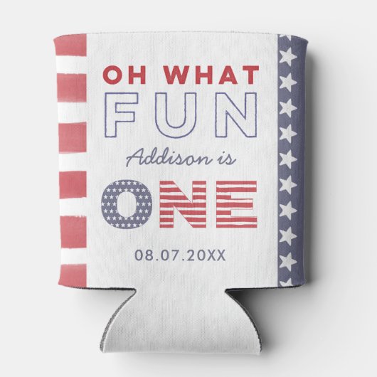 全米の夏の最初の誕生日パーティーのお願い 缶クーラー (裏面)