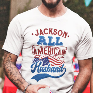 全米の夫4日7月の愛国家族 Tシャツ