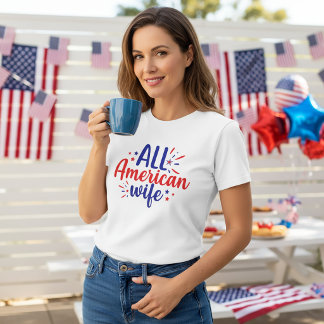 全米の妻7月4日Tシャツ Tシャツ