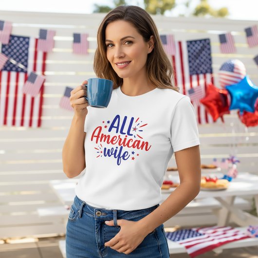 全米の妻7月4日Tシャツ Tシャツ