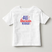 全米の幼児（7月4日）Tシャツ子供へ トドラーTシャツ (正面)