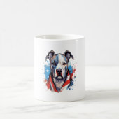 全米の犬好きのピットブル コーヒーマグカップ (中央)