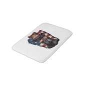 全米の犬好きのピットブル バスマット (アングル)