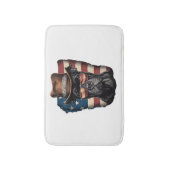 全米の犬好きのピットブル バスマット (正面縦)