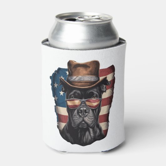 全米の犬好きのピットブル 缶クーラー (缶正面)