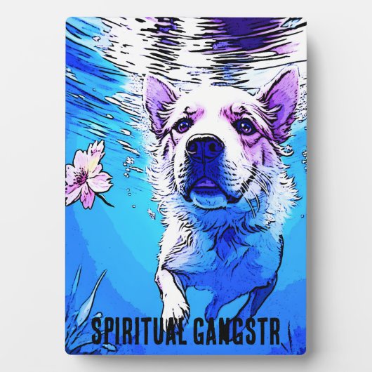 全米の花付きスイミングドッグ フォトプラーク (正面)