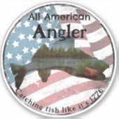 全米アングラー シール (正面)