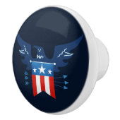 全米イーグル国旗の愛国心 セラミックノブ (右)